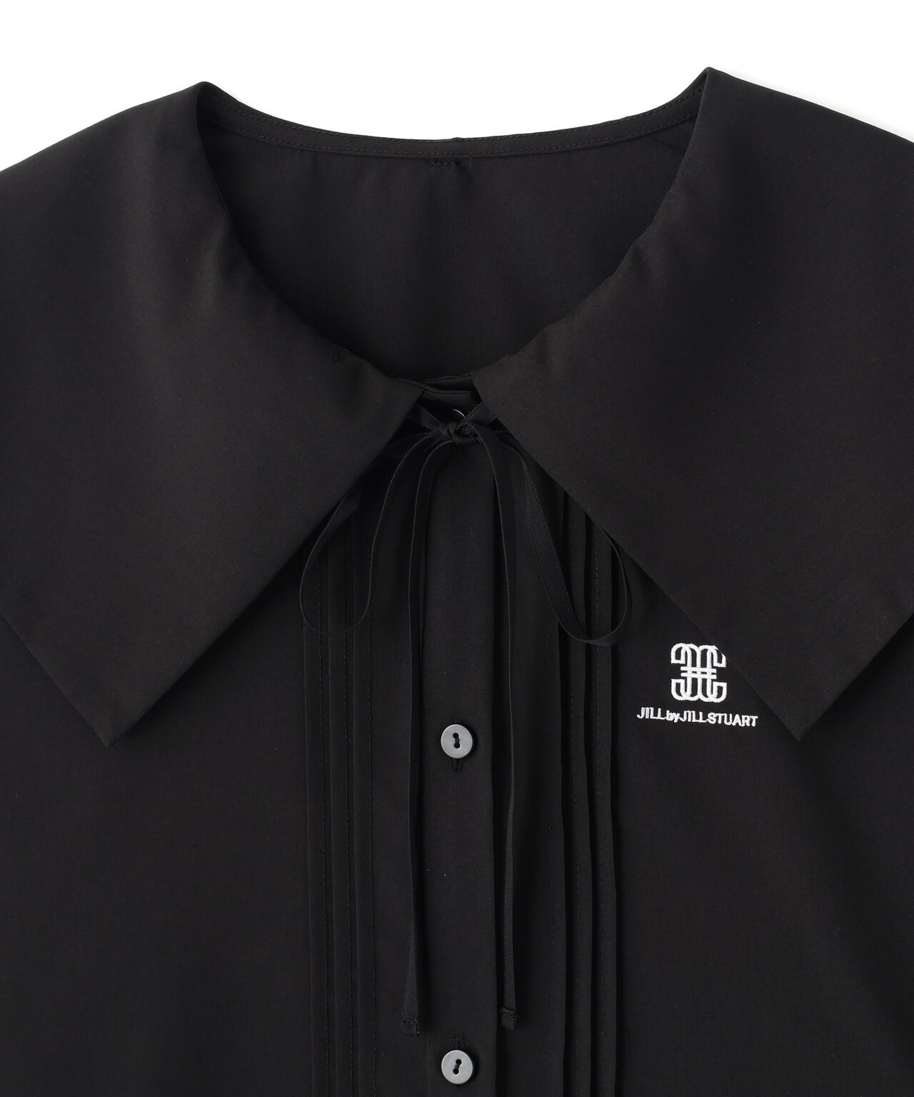 ビッグカラー短丈ブラウス