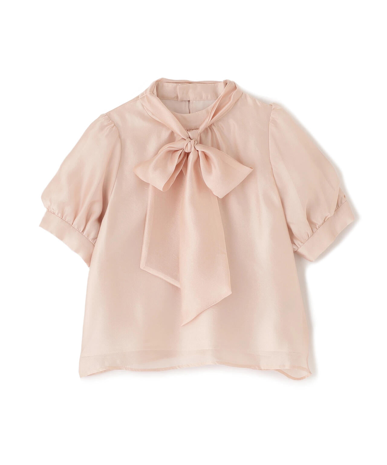 バルーンスリーブボウタイブラウス