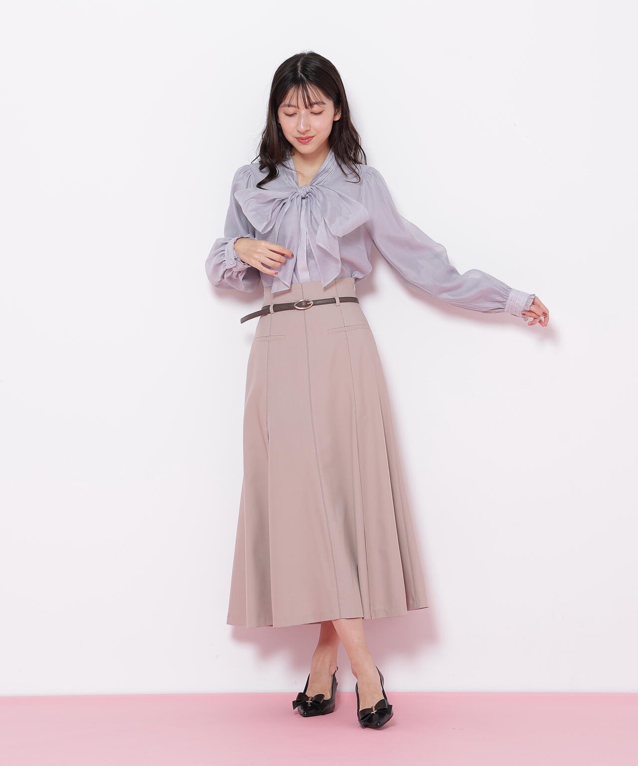 ジル バイ ジル スチュアート（JILL by JILL STUART）/ピンタックビッグリボンブラウス ピンタックビッグリボンブラウス | JILL by JILL STUART（ジル バイ