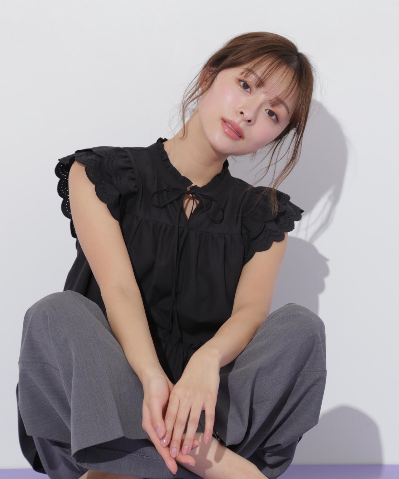 カットワークティアードチュニック