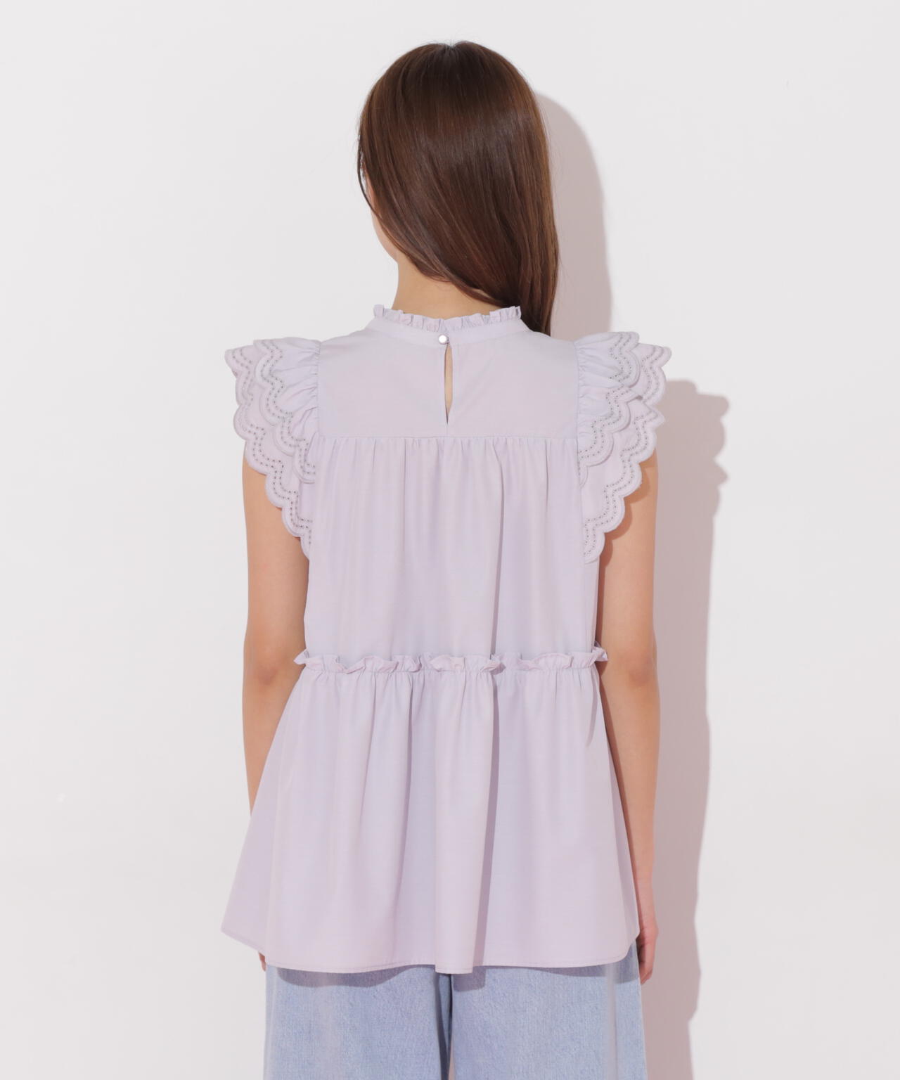 カットワークティアードチュニック