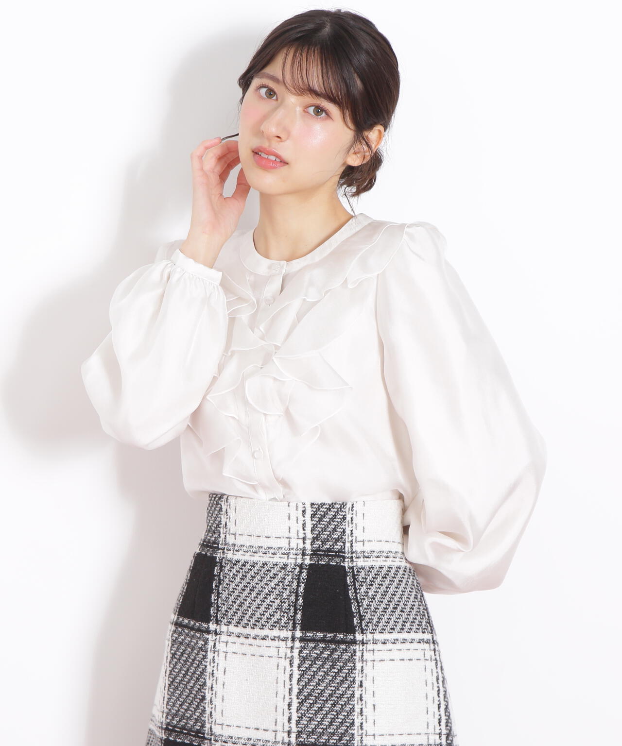 フロントフリルシアーブラウス | JILL by JILL STUART（ジル バイ ジル