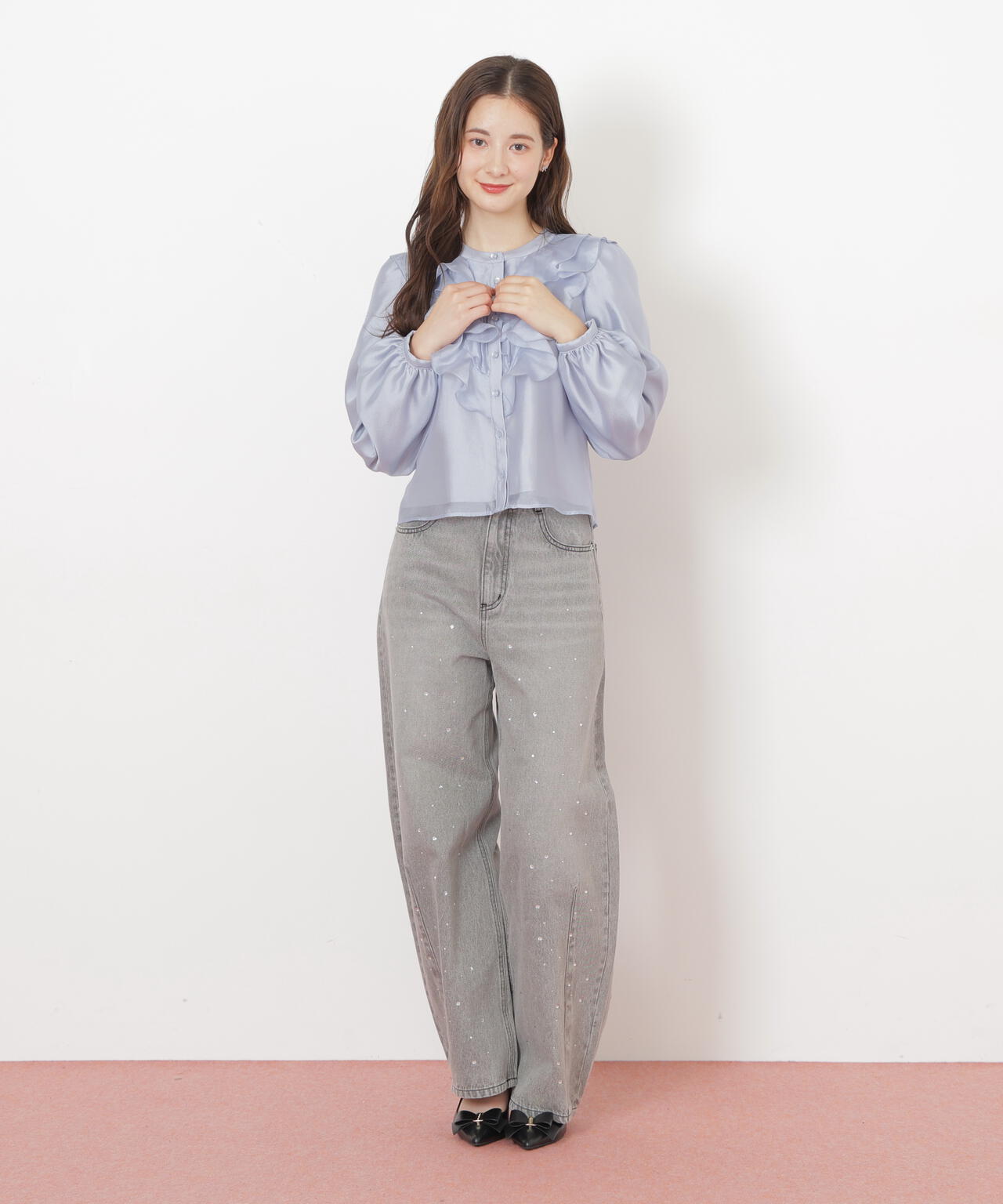 フロントフリルシアーブラウス | JILL by JILL STUART（ジル バイ ジル