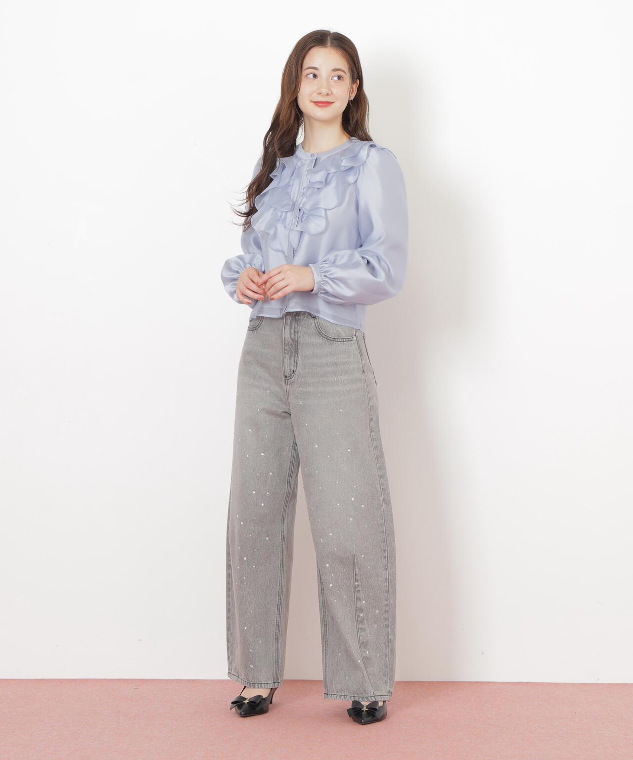 フロントフリルシアーブラウス | JILL by JILL STUART（ジル バイ ジル