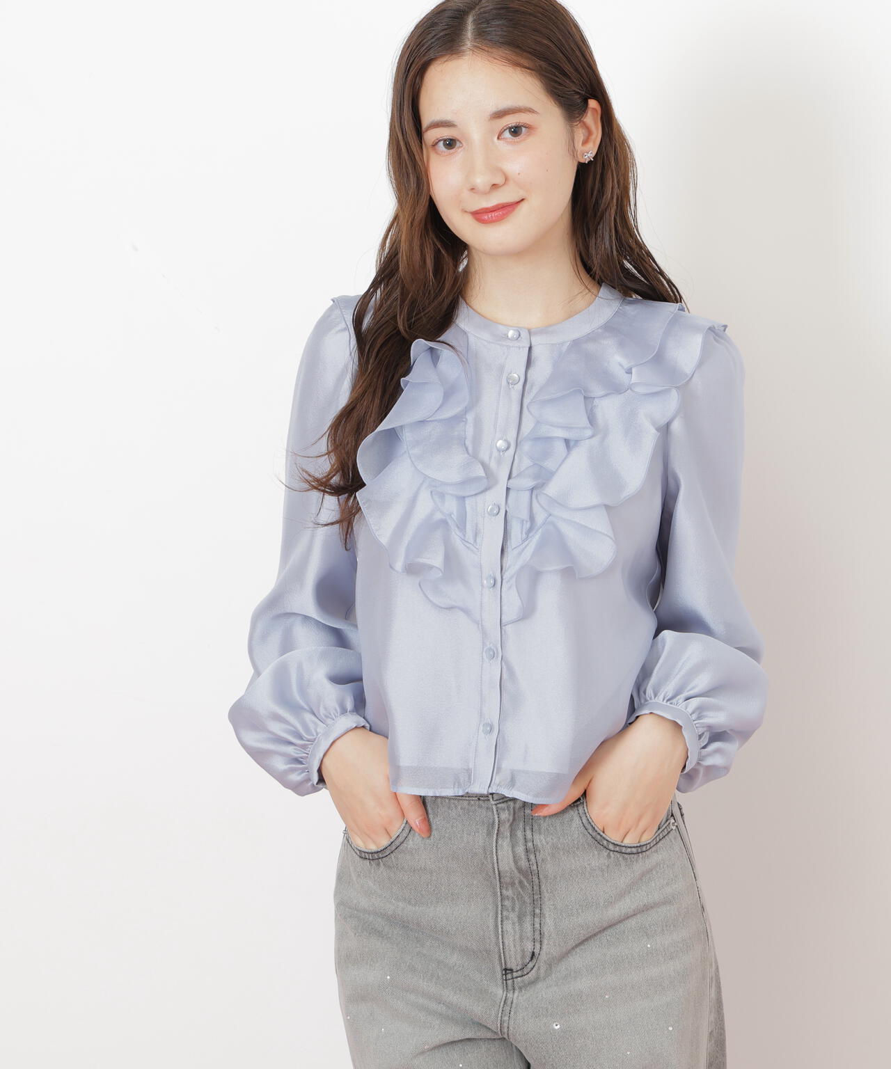 フロントフリルシアーブラウス | JILL by JILL STUART（ジル バイ ジル