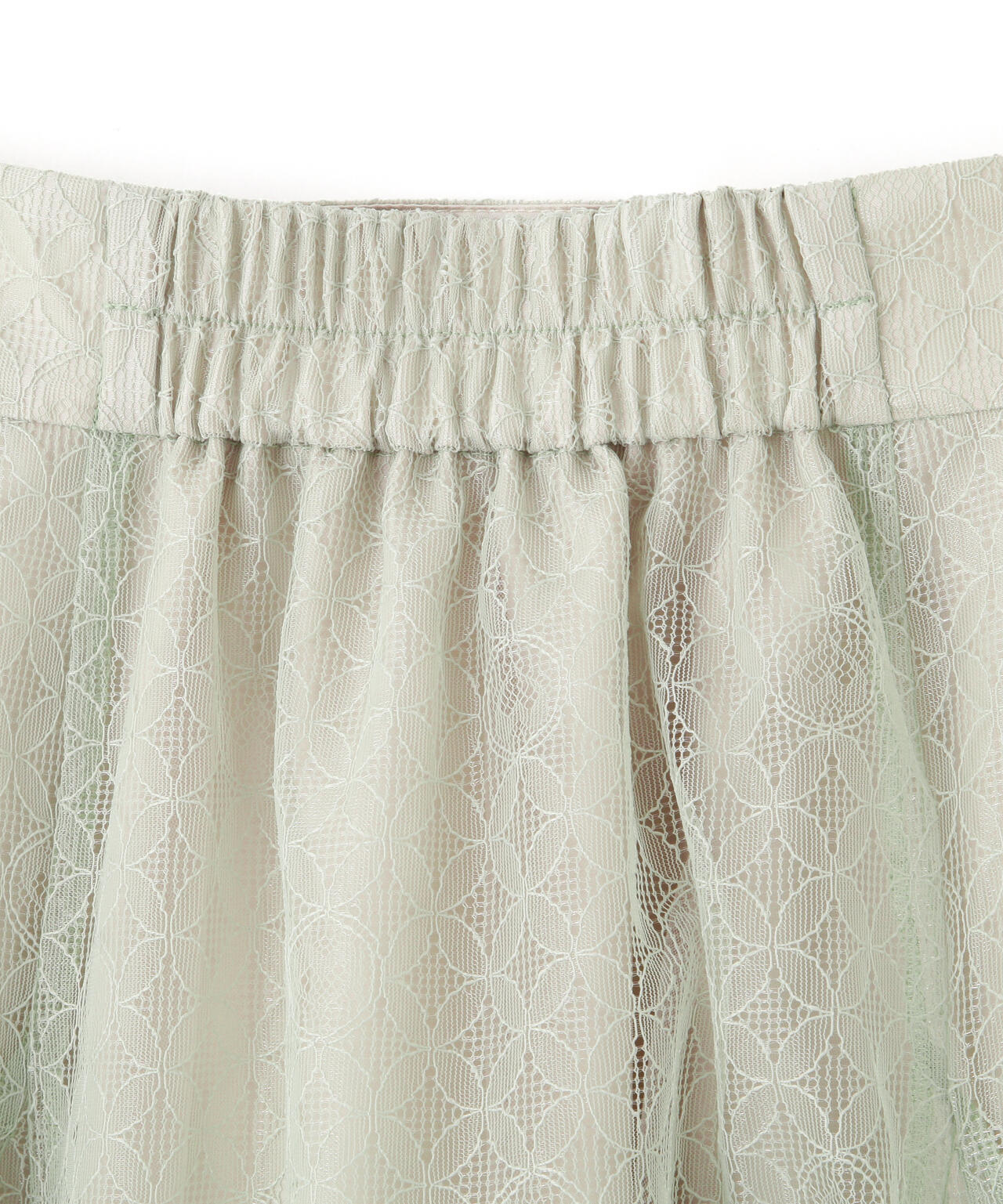 シャイニーレースフレアスカート