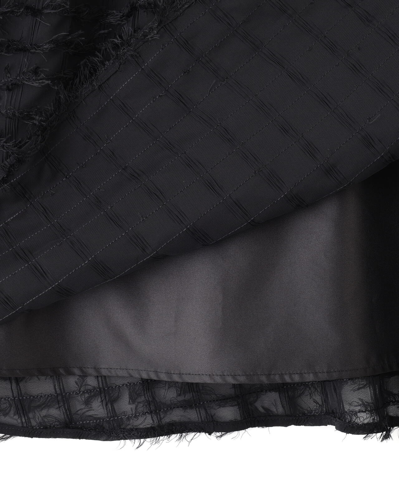 フェザーチェックスカート