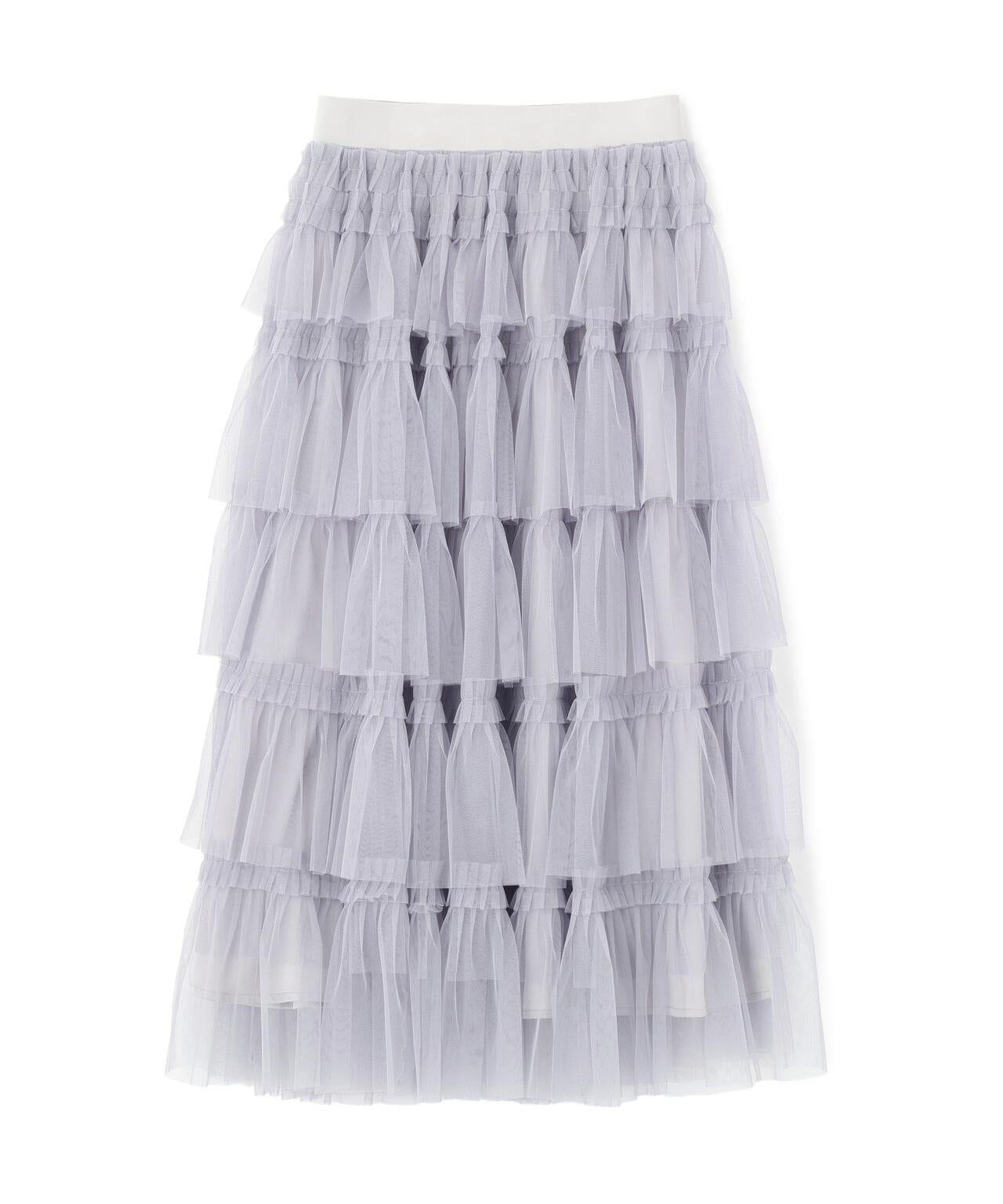 フリルテープティアードスカート