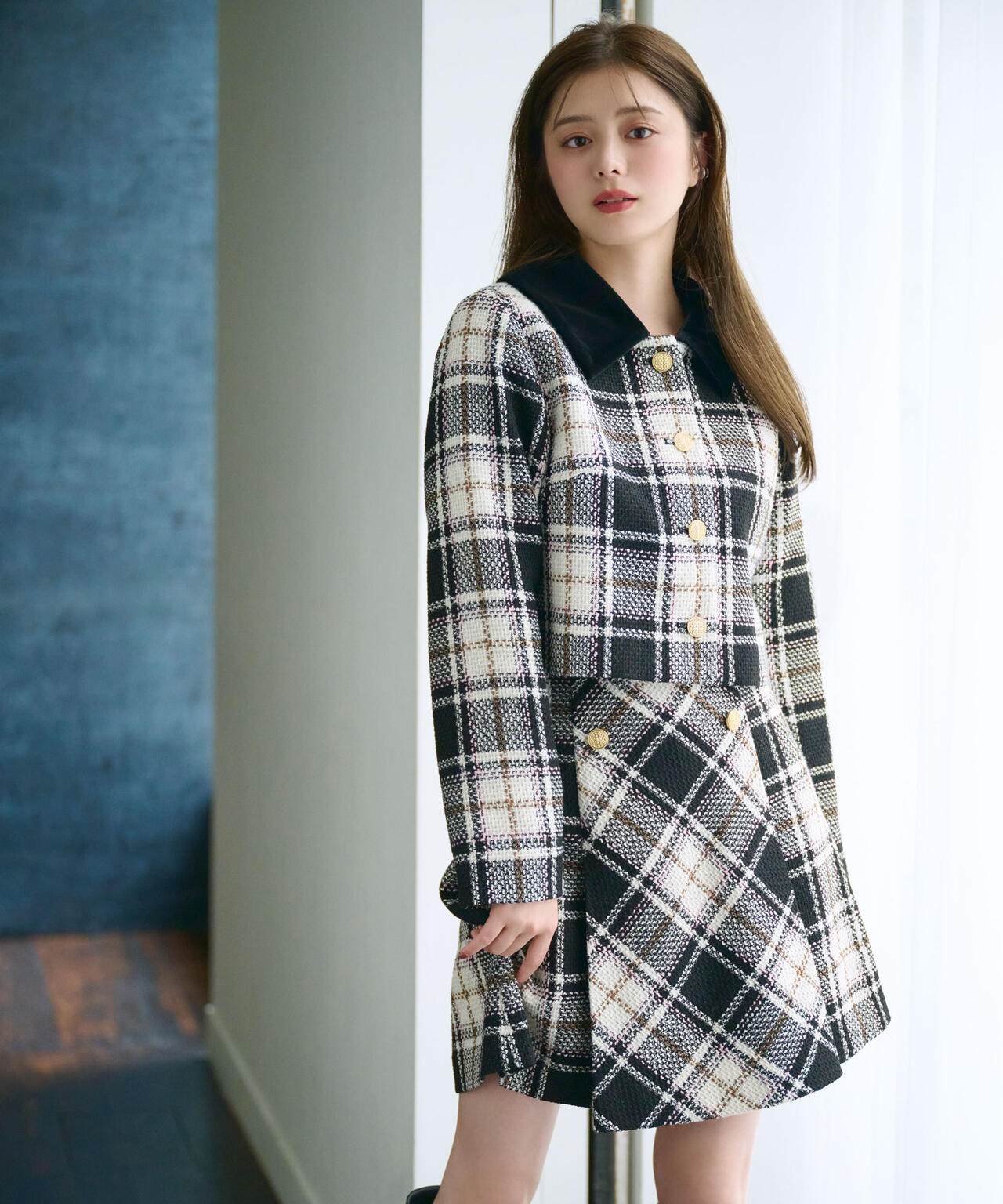 ループヤーンチェックミニスカート | JILL by JILL STUART（ジル バイ