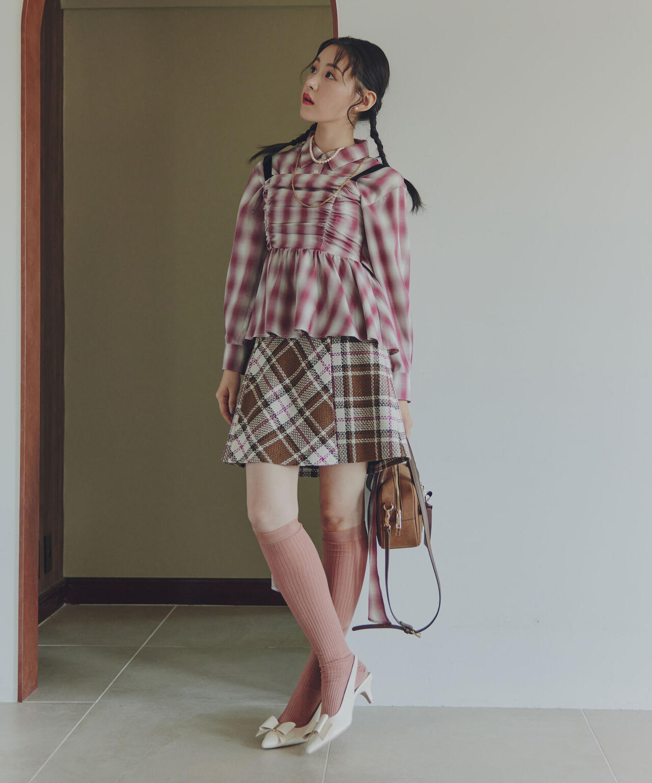 ループヤーンチェックミニスカート | JILL by JILL STUART（ジル バイ