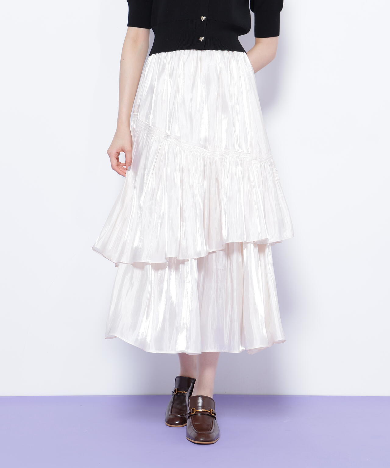 割繊ティアードスカート | JILL by JILL STUART（ジル バイ ジル