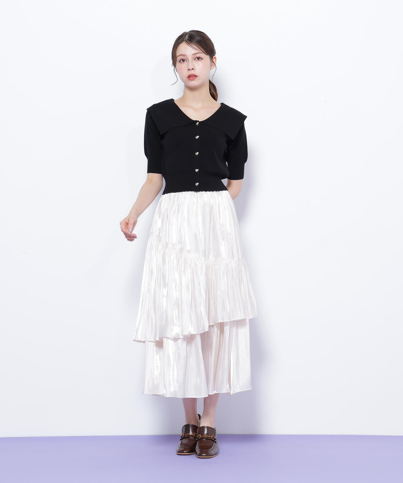 割繊ティアードスカート | JILL by JILL STUART（ジル バイ ジル