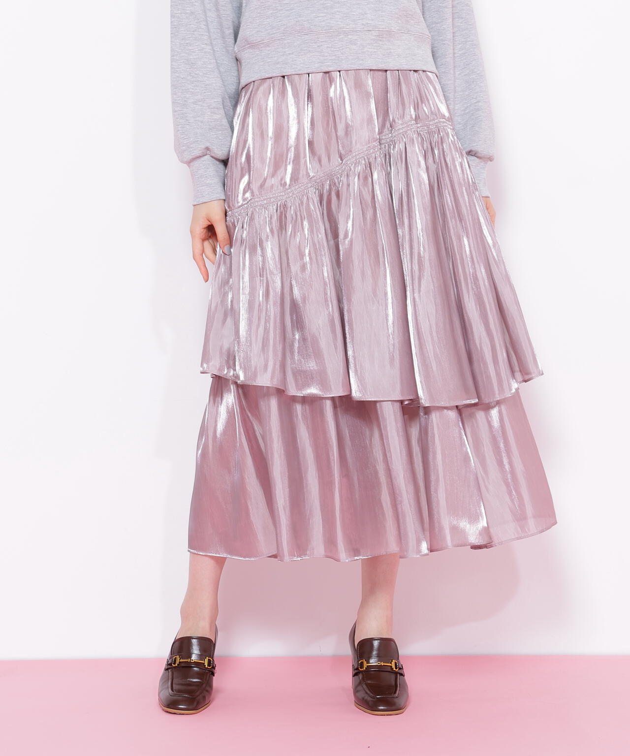 割繊ティアードスカート | JILL by JILL STUART（ジル バイ ジル