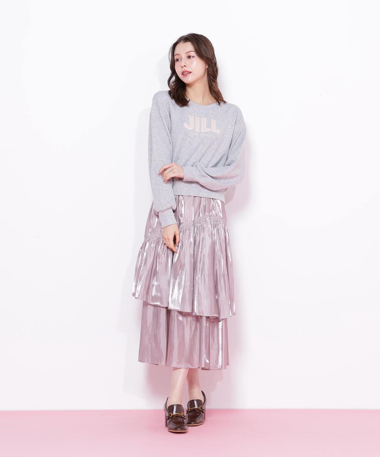 割繊ティアードスカート