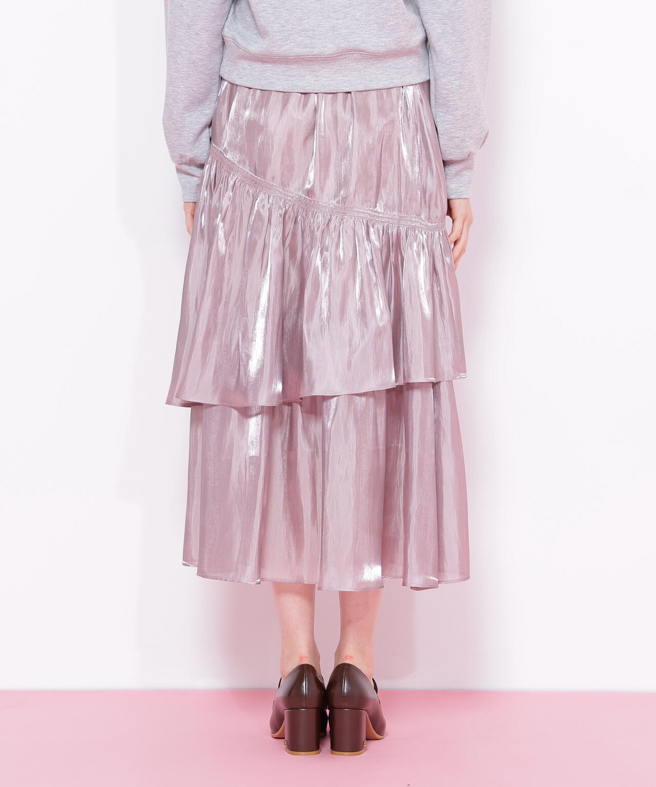 割繊ティアードスカート