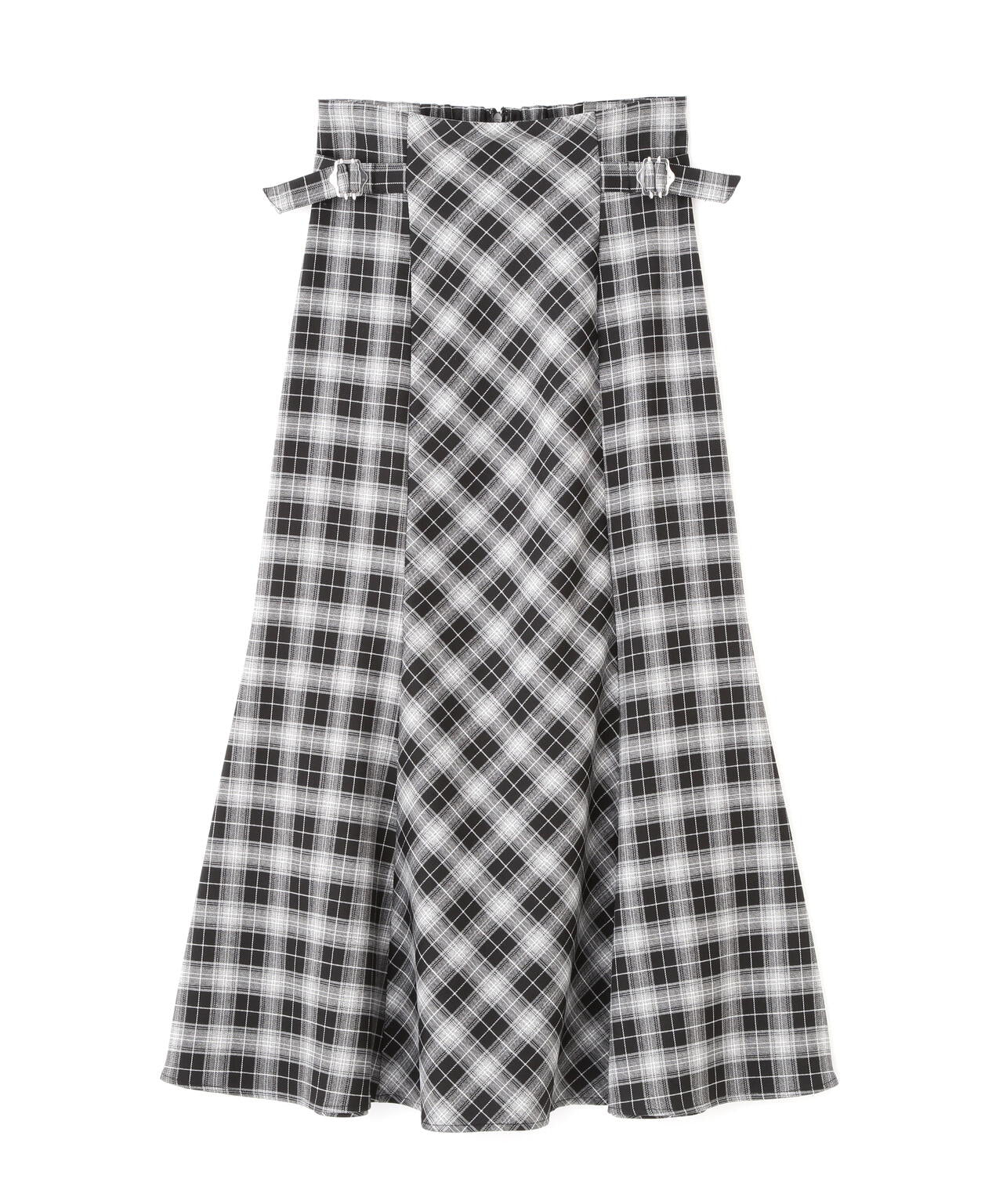 チェックマーメイドスカート