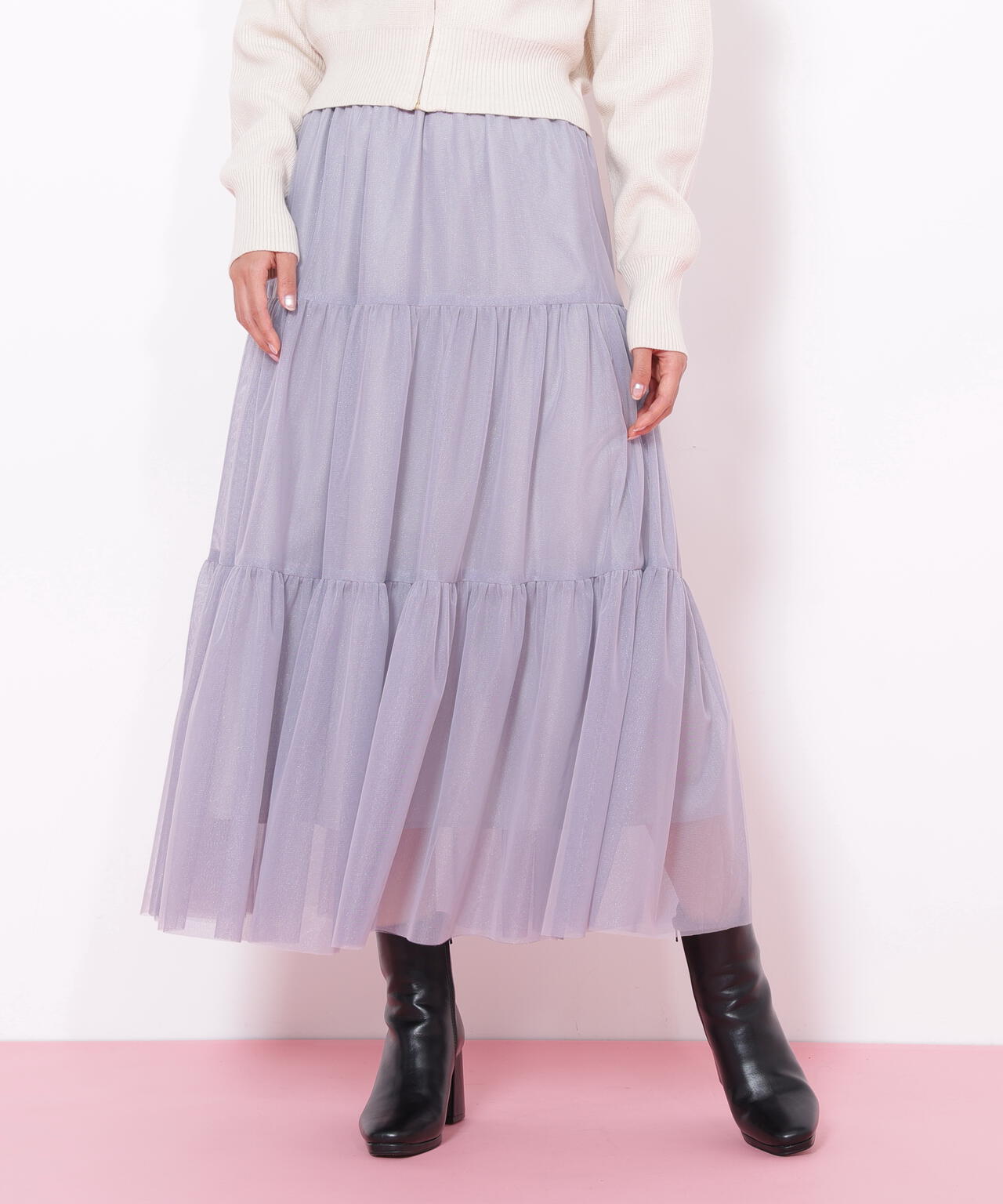 ラメチュールティアードスカート | JILL by JILL STUART（ジル バイ