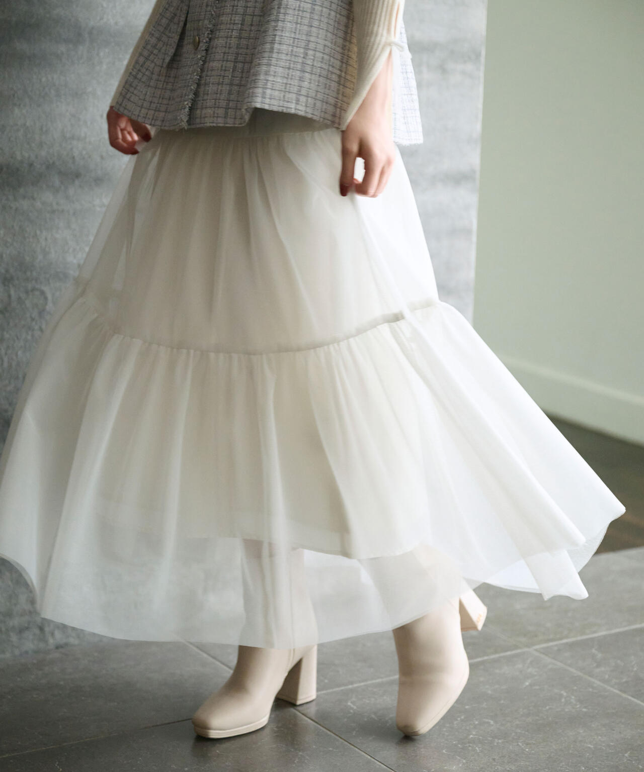 ラメチュールティアードスカート | JILL by JILL STUART（ジル