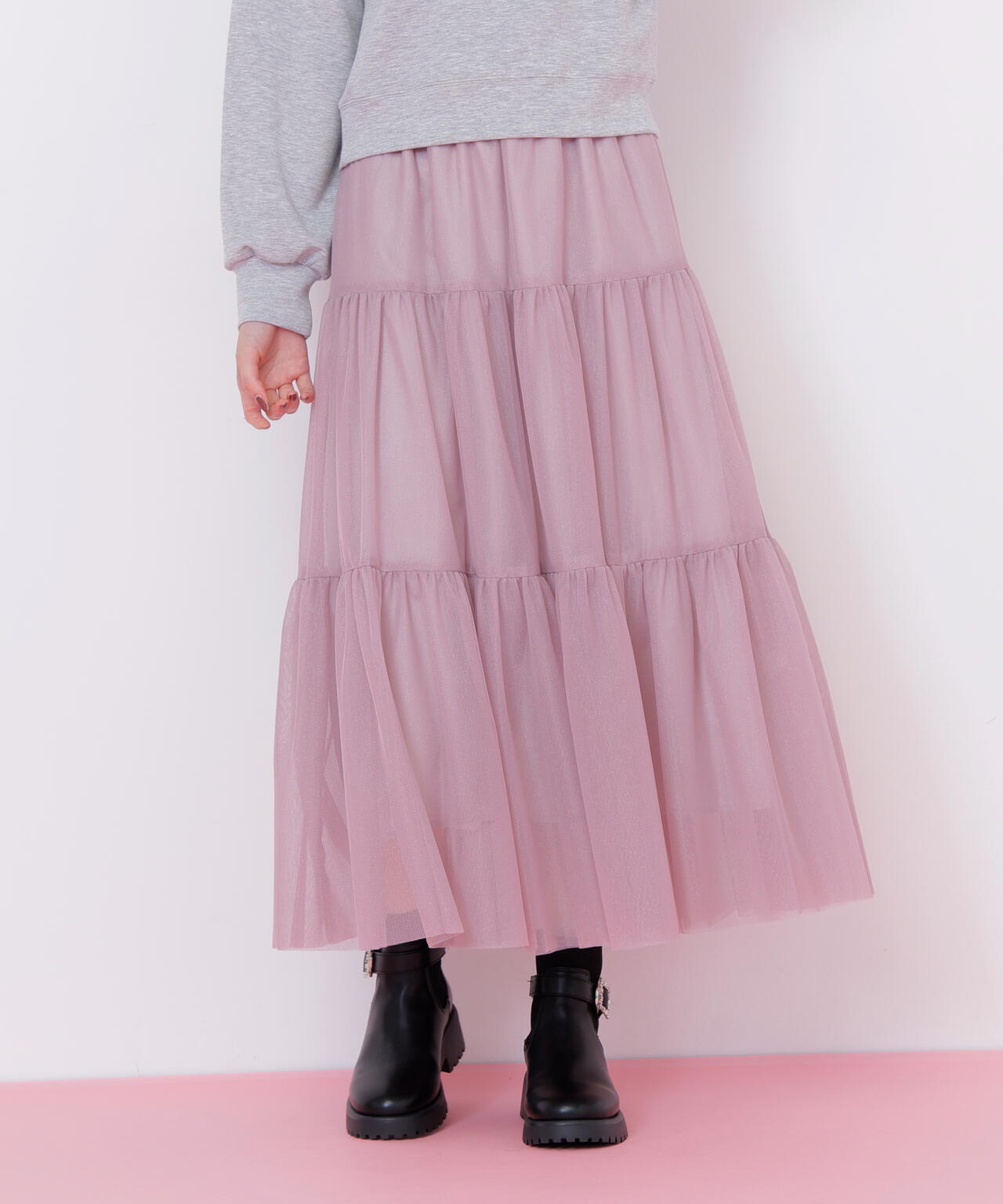 ラメチュールティアードスカート | JILL by JILL STUART（ジル