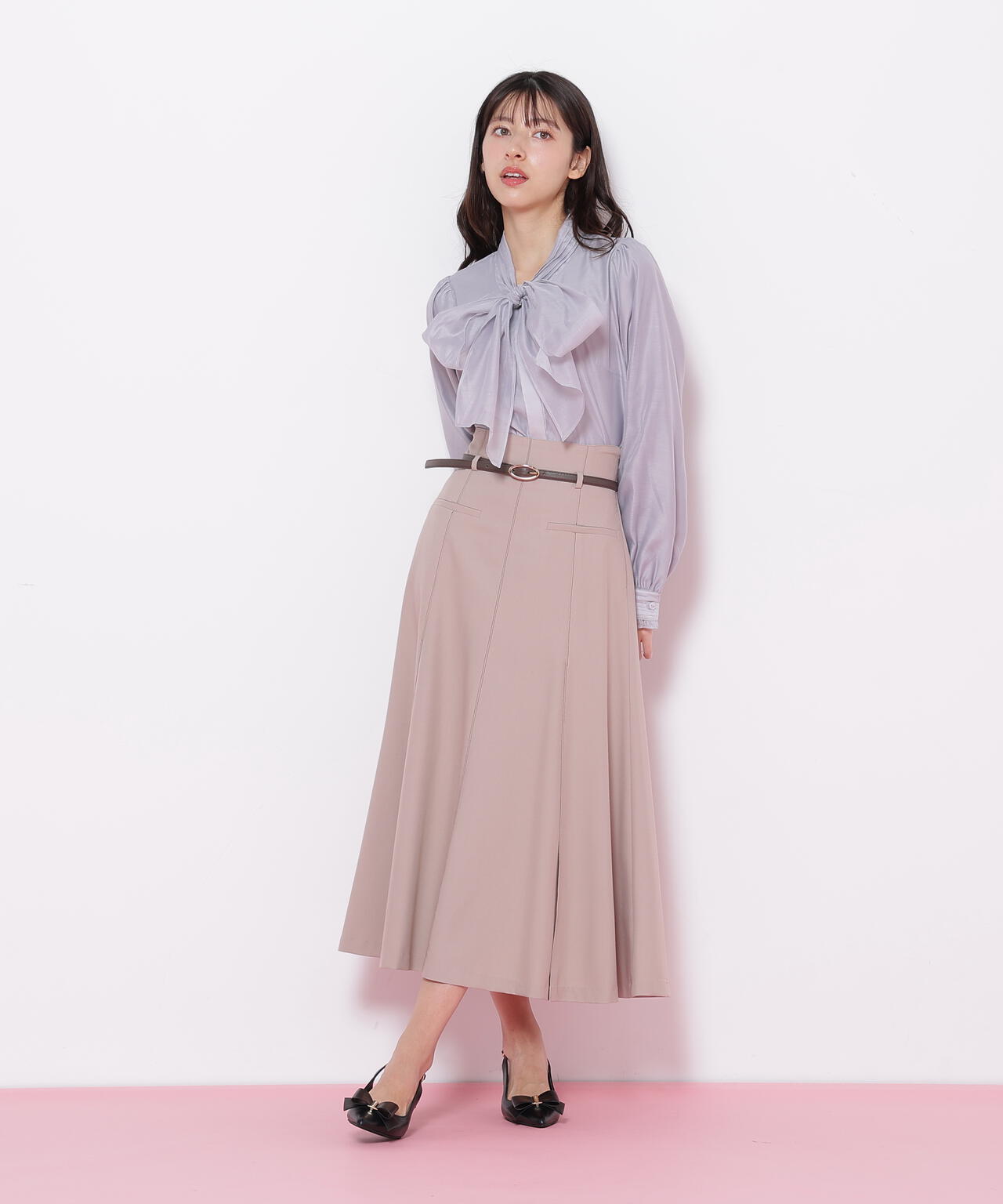 細ベルト付きセミフレアスカート | JILL by JILL STUART（ジル