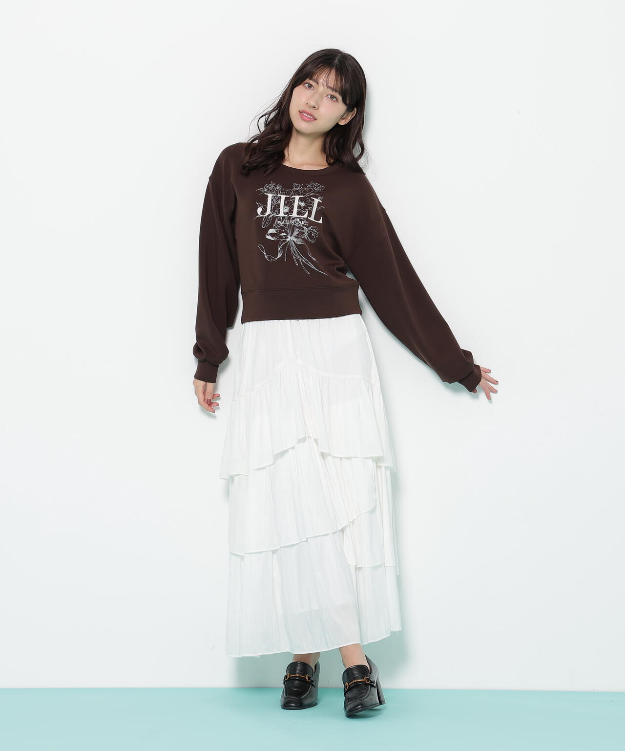 アシメティアードスカート