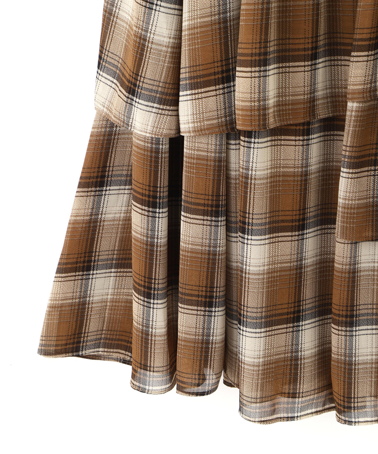 アシメティアードスカート