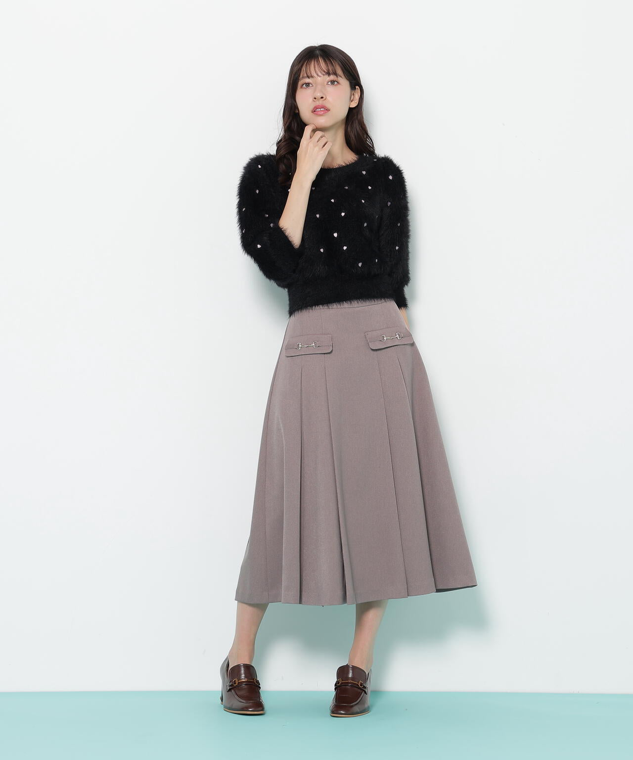 ウーリッシュフラノタックフレアスカート | JILL by JILL STUART（ジル  