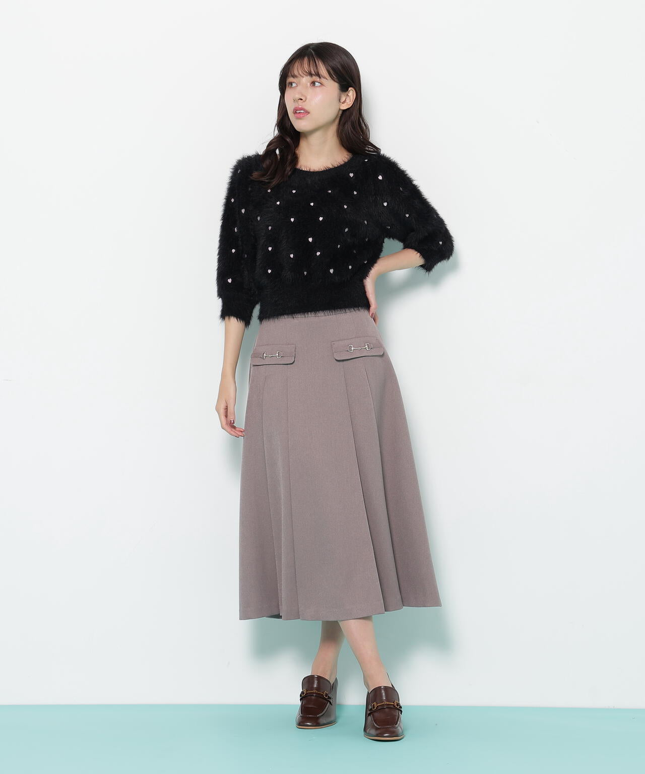 フレアスカート grove スカート ベルト付きラメツイルフレアスカート : ZOZOTOWN