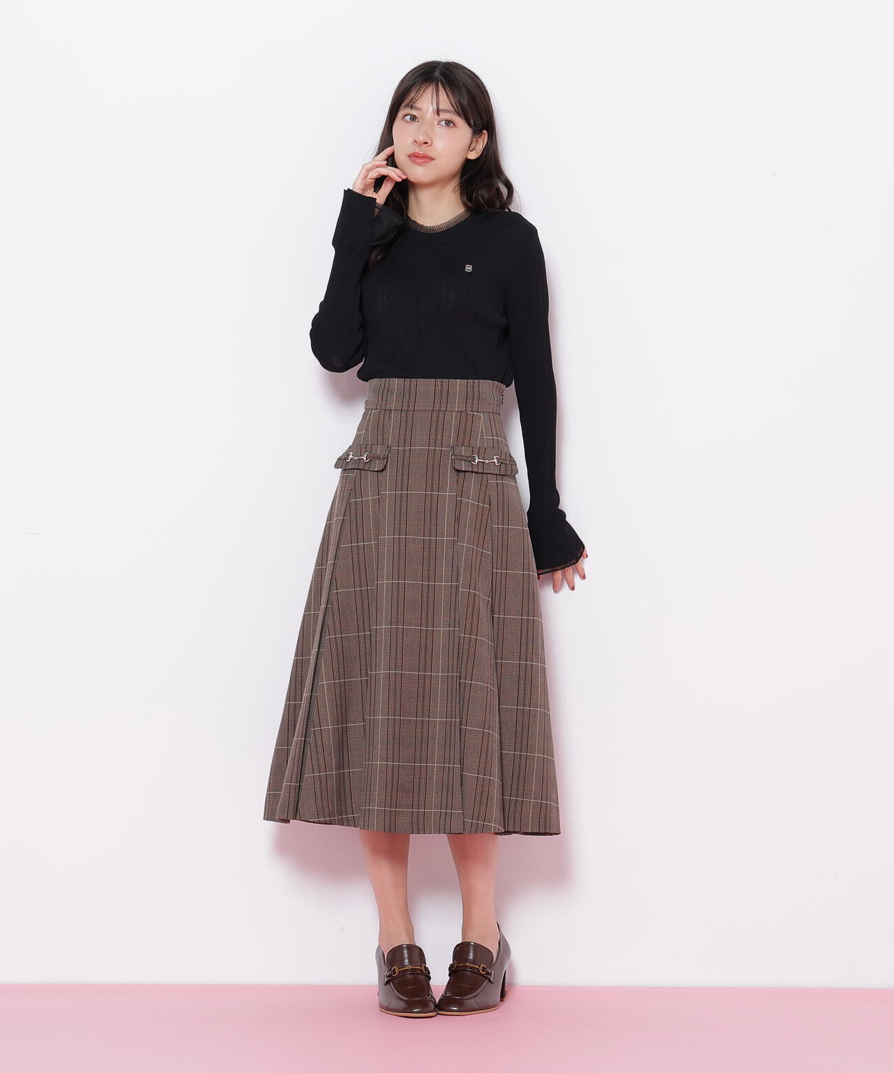 ウーリッシュフラノタックフレアスカート | JILL by JILL STUART（ジル