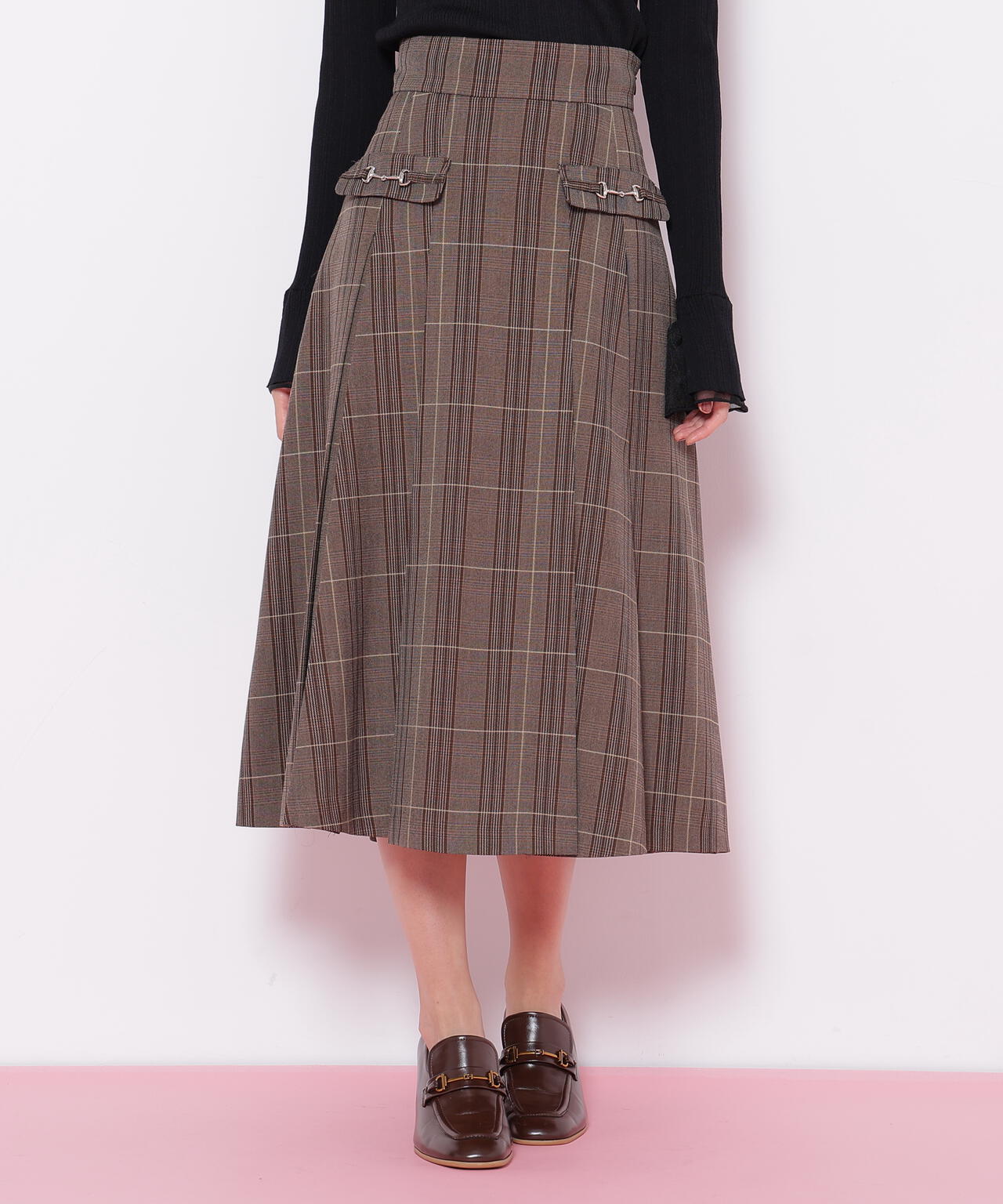 ウーリッシュフラノタックフレアスカート | JILL by JILL STUART