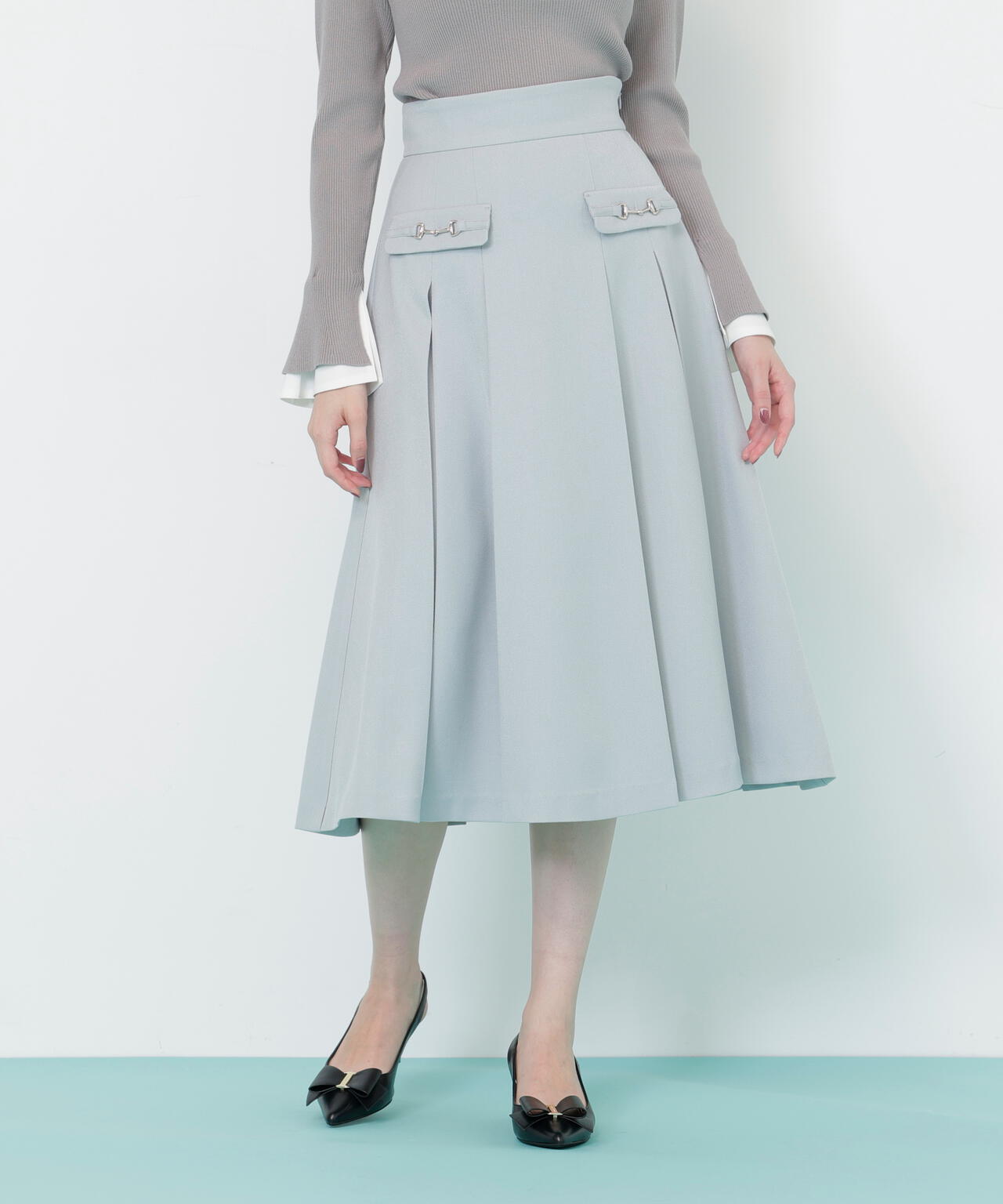 ウーリッシュフラノタックフレアスカート | JILL by JILL STUART