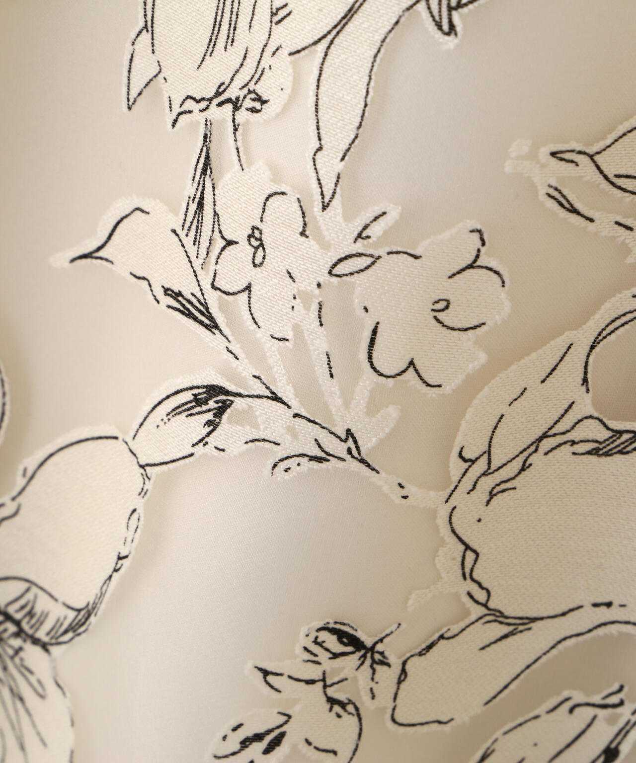 ベロアリボンオパールフラワースカート