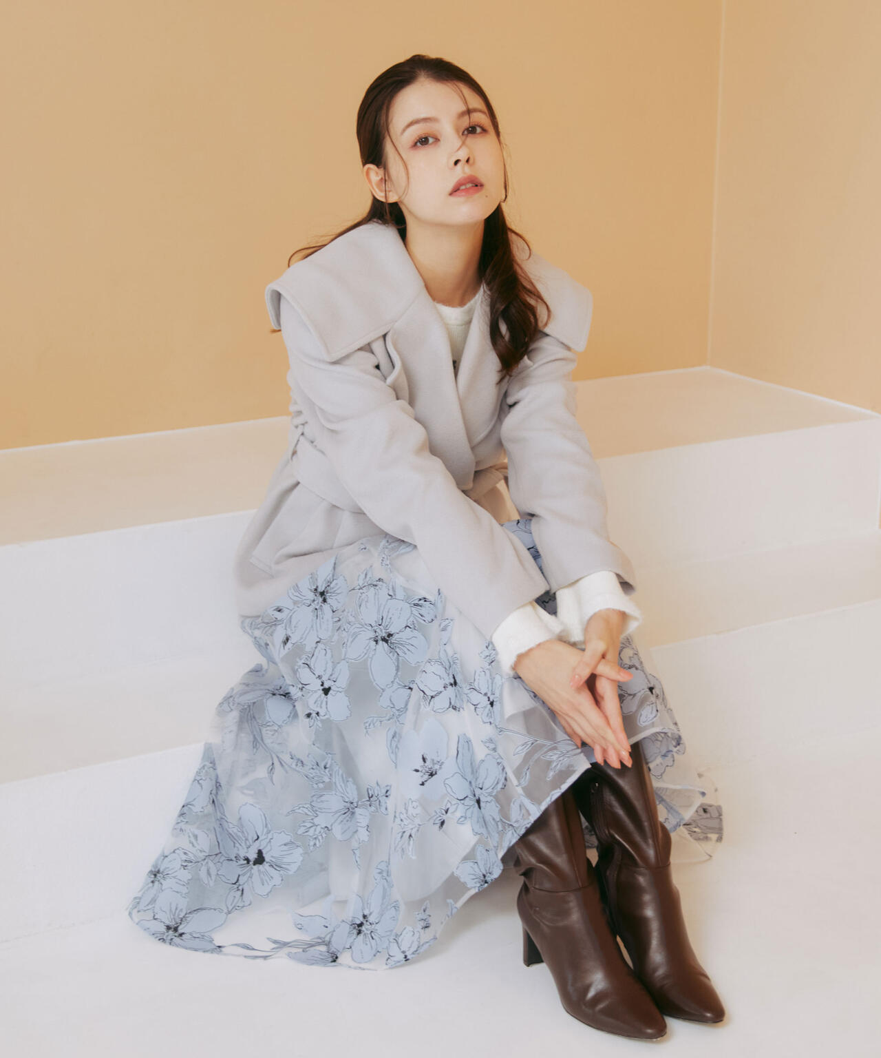 ベロアリボンオパールフラワースカート | JILL by JILL STUART（ジル