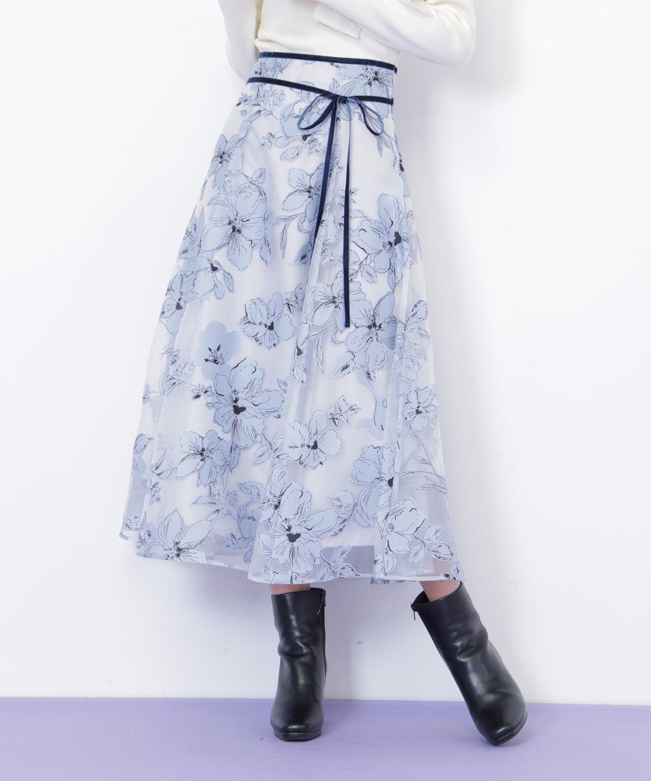 ベロアリボンオパールフラワースカート | JILL by JILL STUART（ジル