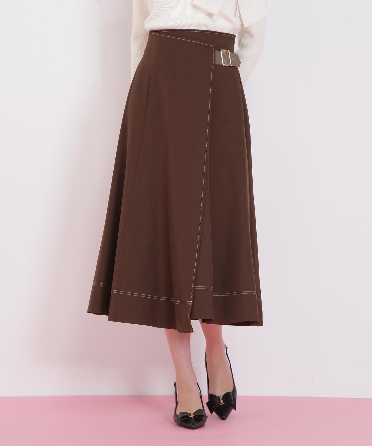 ラップフレアステッチスカート | JILL by JILL STUART（ジル バイ ジル