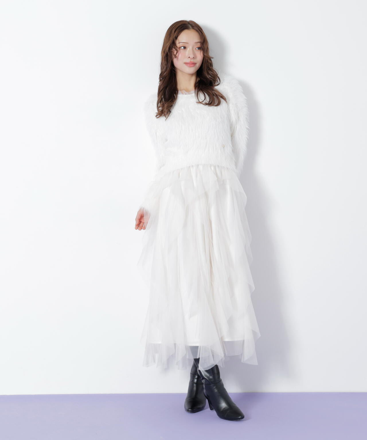 縦ラッフルチュールスカート | JILL by JILL STUART（ジル バイ ジル