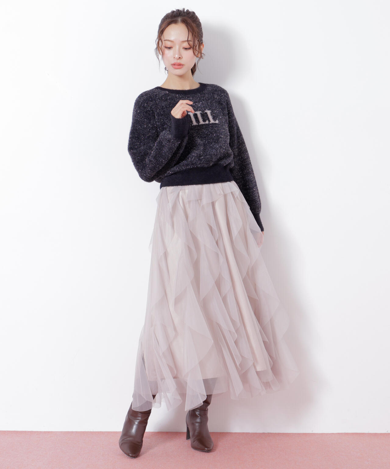 縦ラッフルチュールスカート | JILL by JILL STUART（ジル バイ