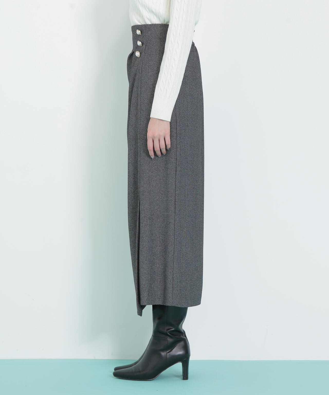 パール付き　スカート パール釦ラップタイトスカート | JILL by JILL STUART（ジル バイ ジル