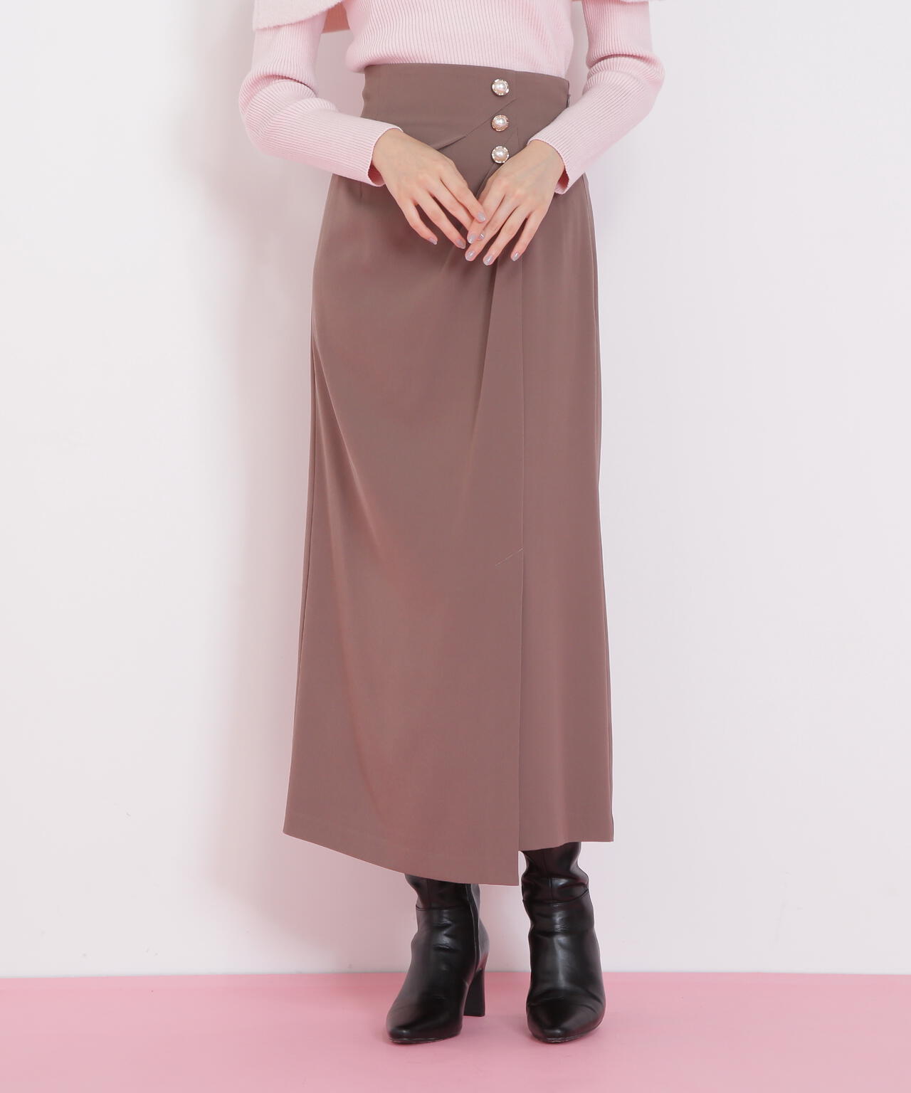 パール釦ラップタイトスカート | JILL by JILL STUART（ジル