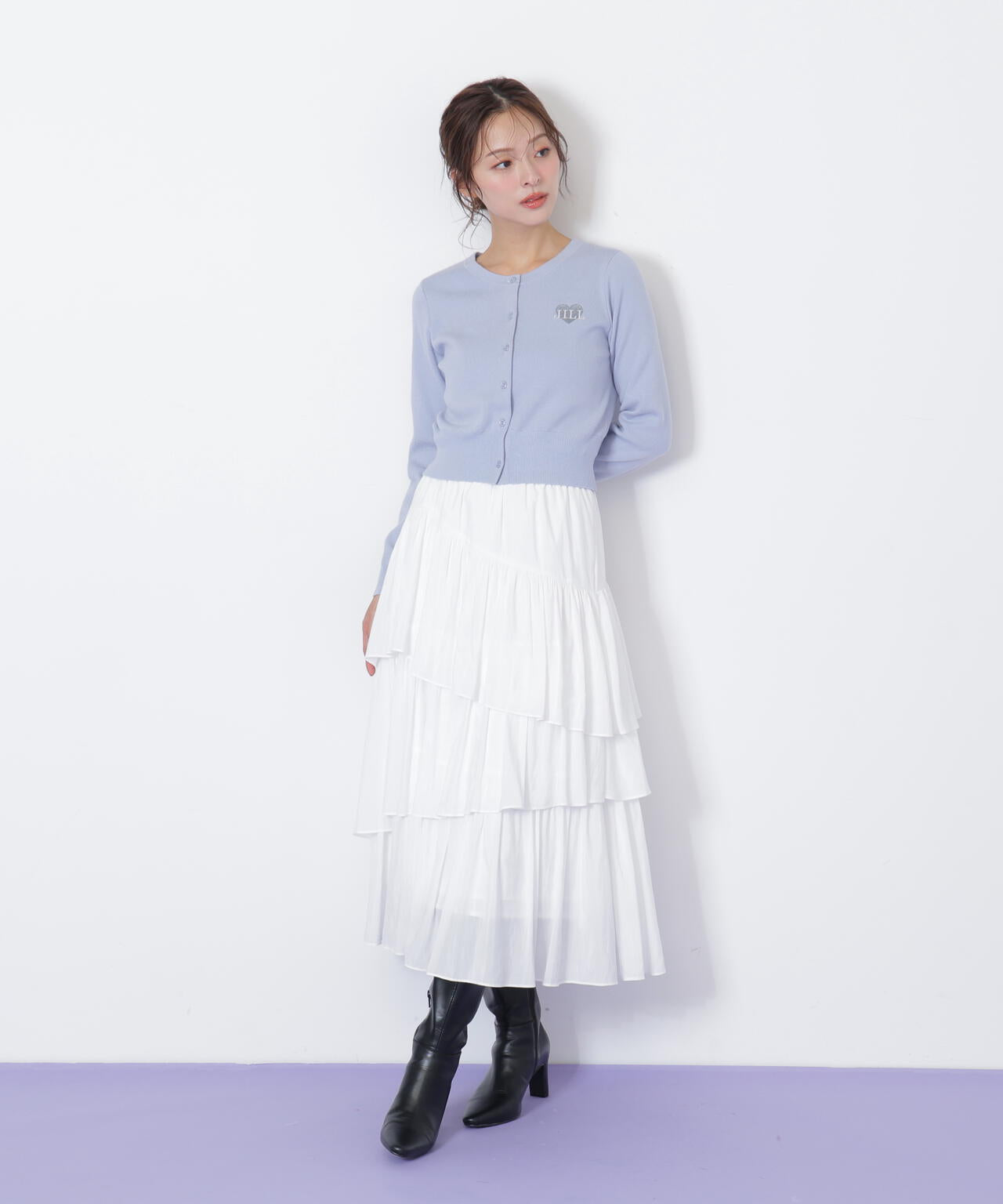 ランダムティアードスカート