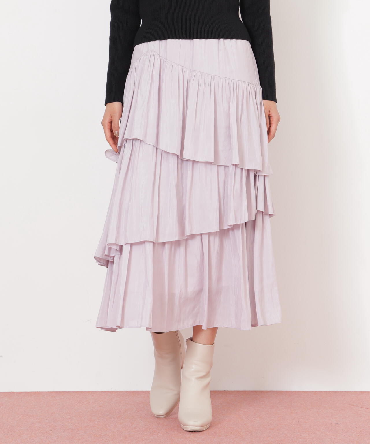 ランダムティアードスカート