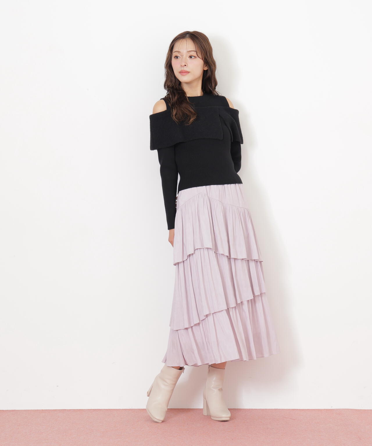 VALENTINO 2020 ティアード スカート VALENTINO 2020 ティアード スカート VALENTINO - VALENTINO 2020