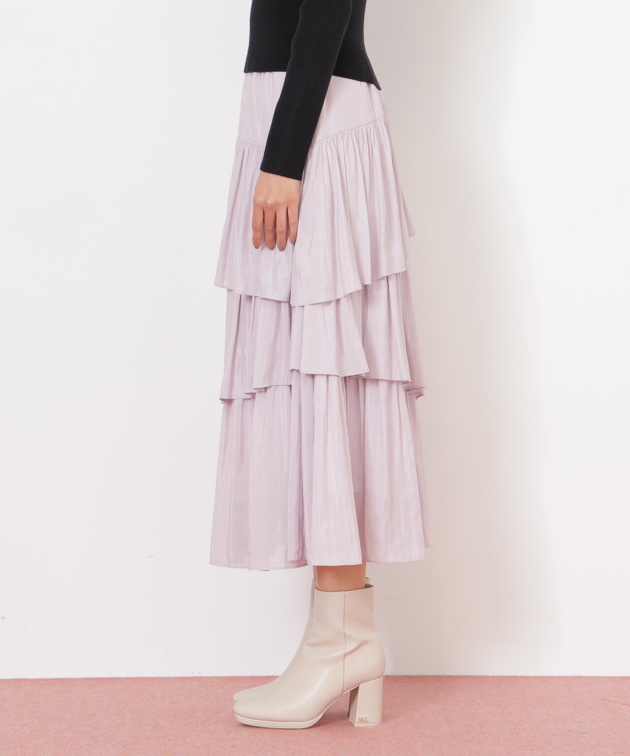 ランダムティアードスカート