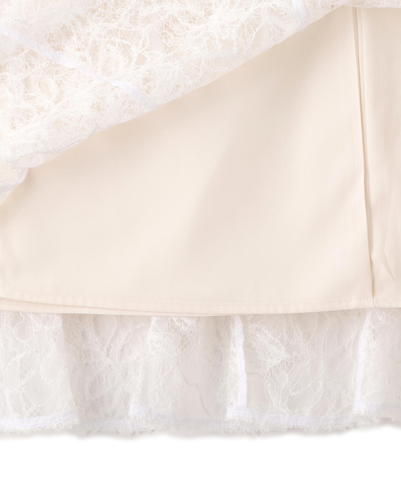 モール刺繍レースマーメイドスカート