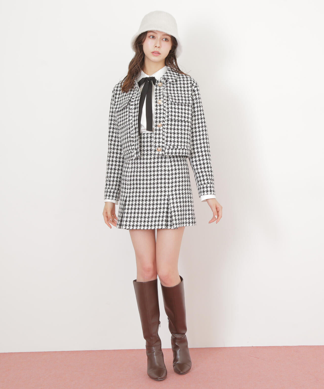 千鳥ツイードタイトミニスカート | JILL by JILL STUART（ジル バイ