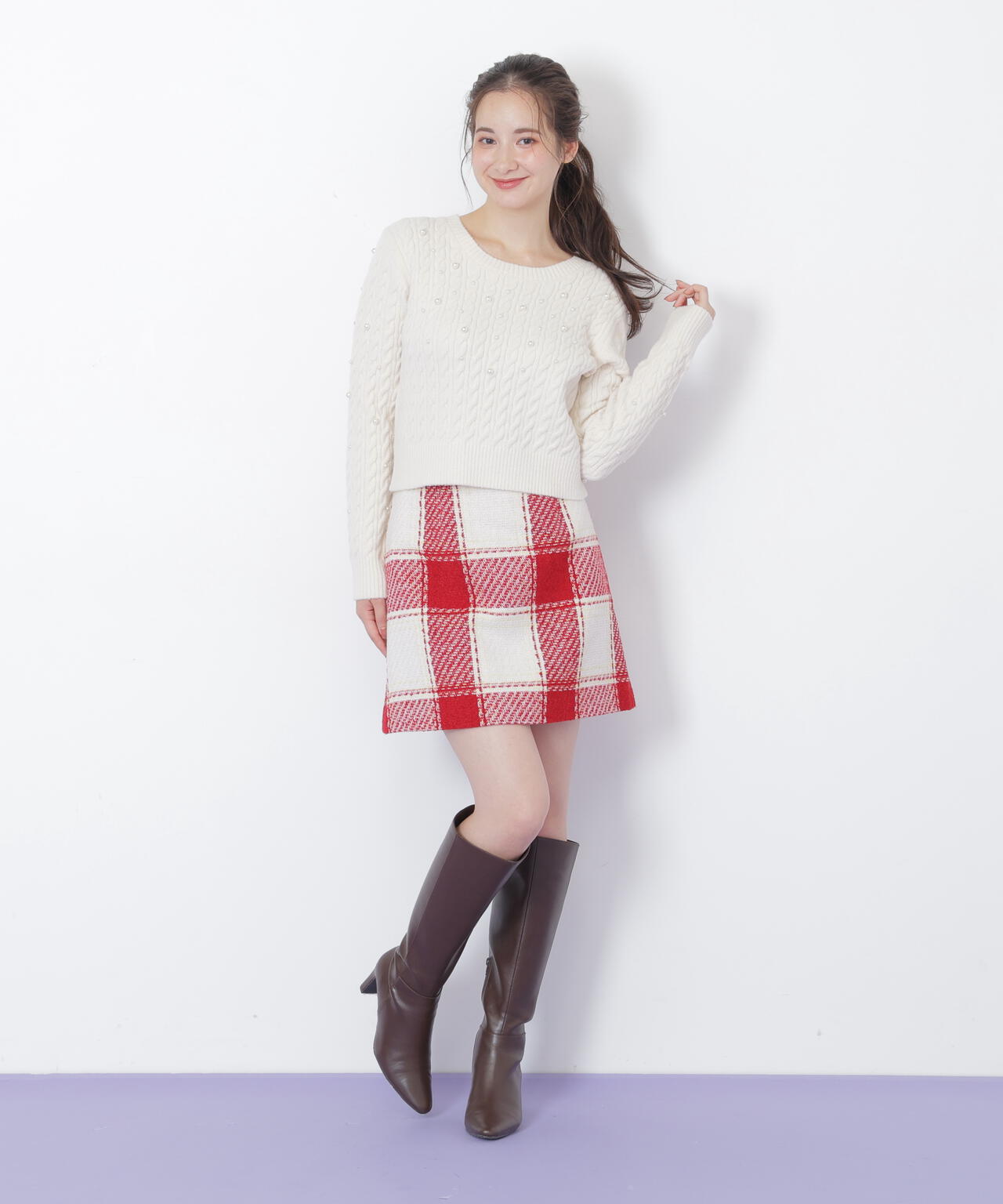 ロービングチェックミニスカート | JILL by JILL STUART（ジル バイ