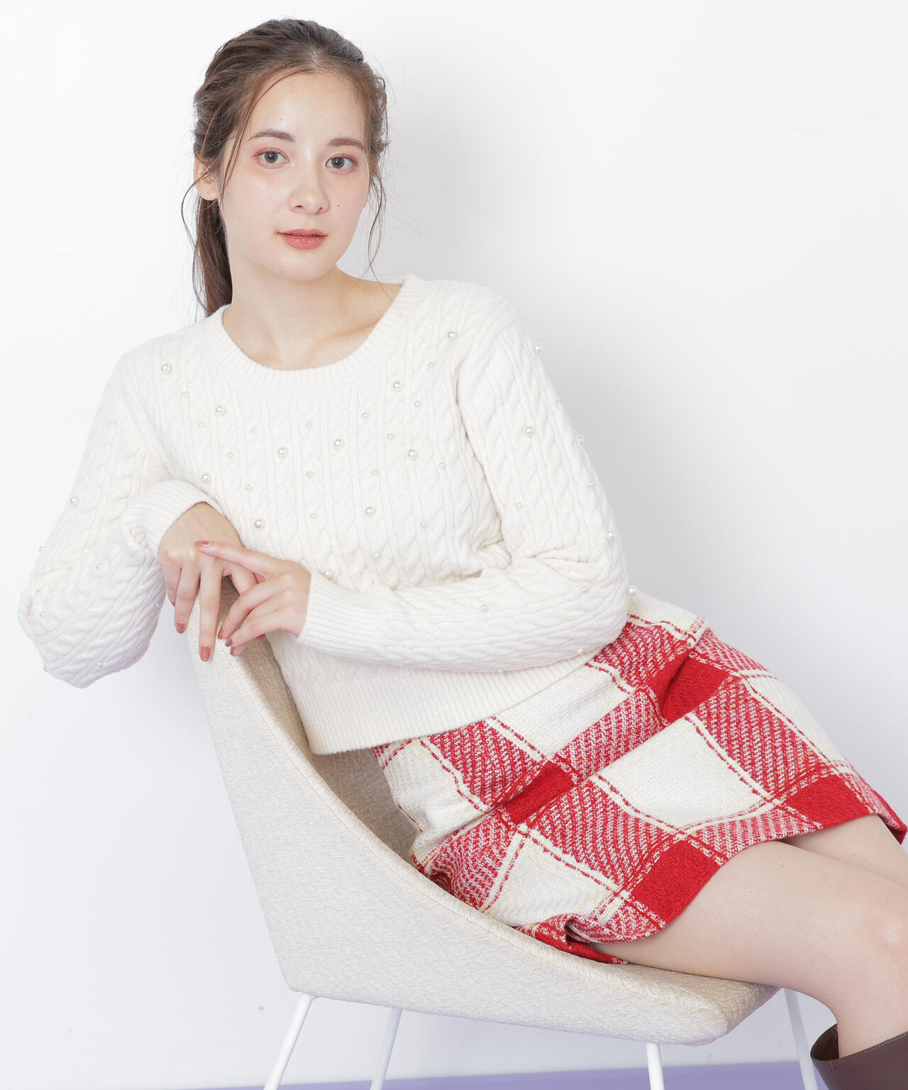 ロービングチェックミニスカート | JILL by JILL STUART（ジル バイ