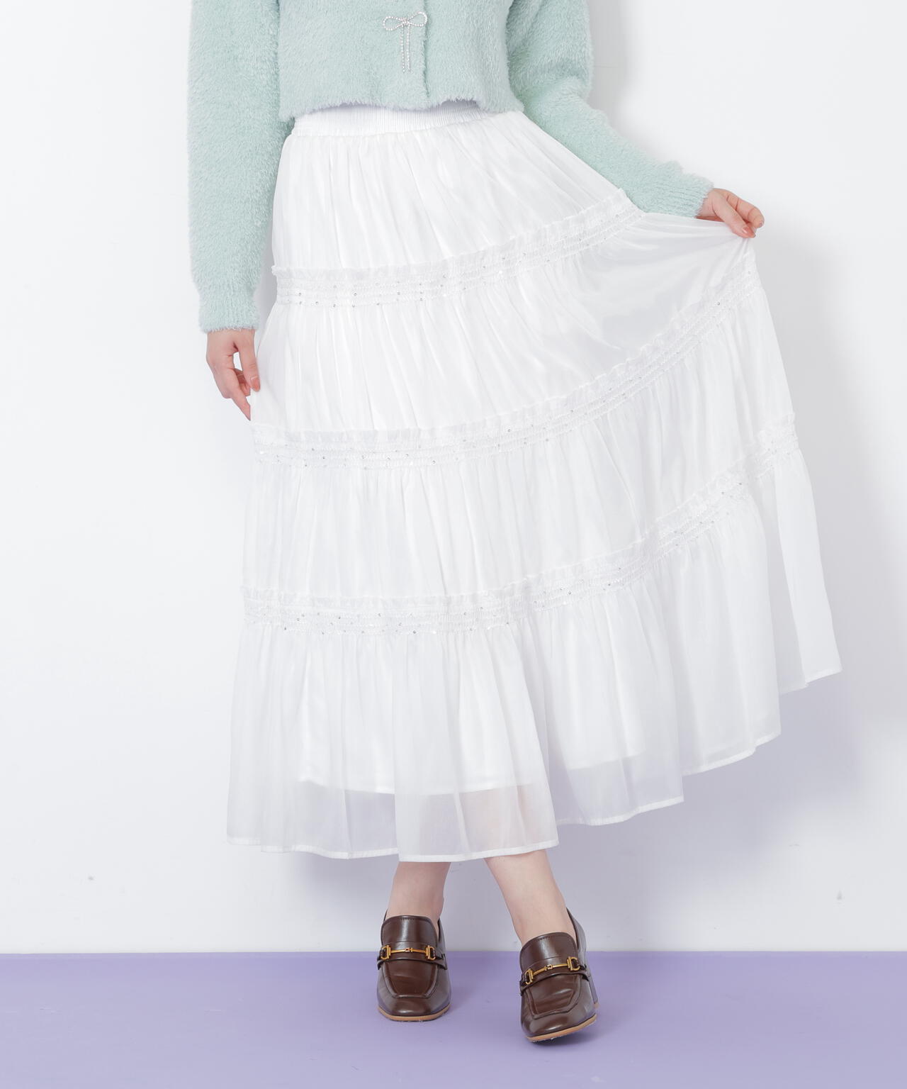 シャイニーティアードスカート | JILL by JILL STUART（ジル バイ ジル