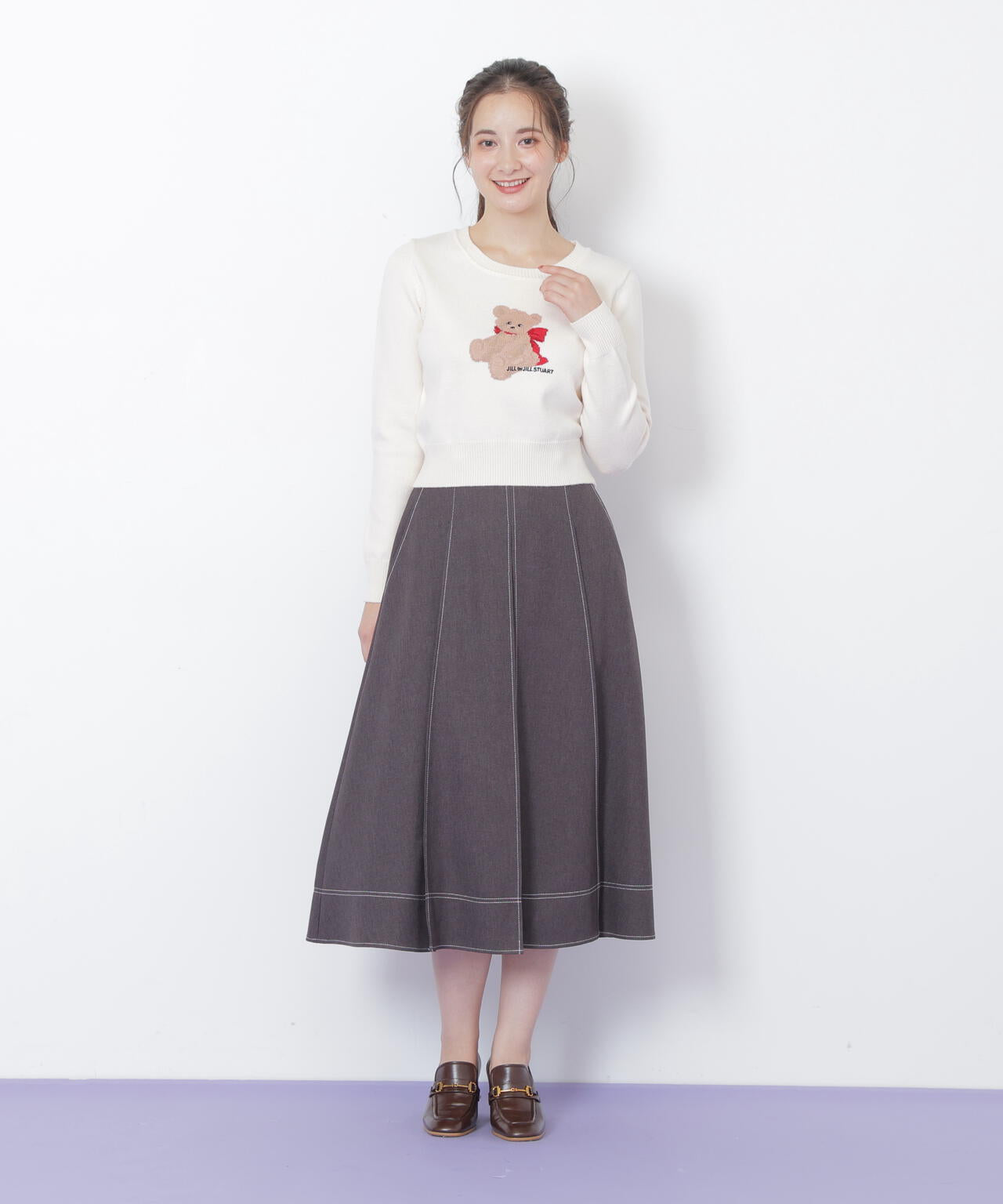 フロント釦配色ステッチスカート | JILL by JILL STUART（ジル