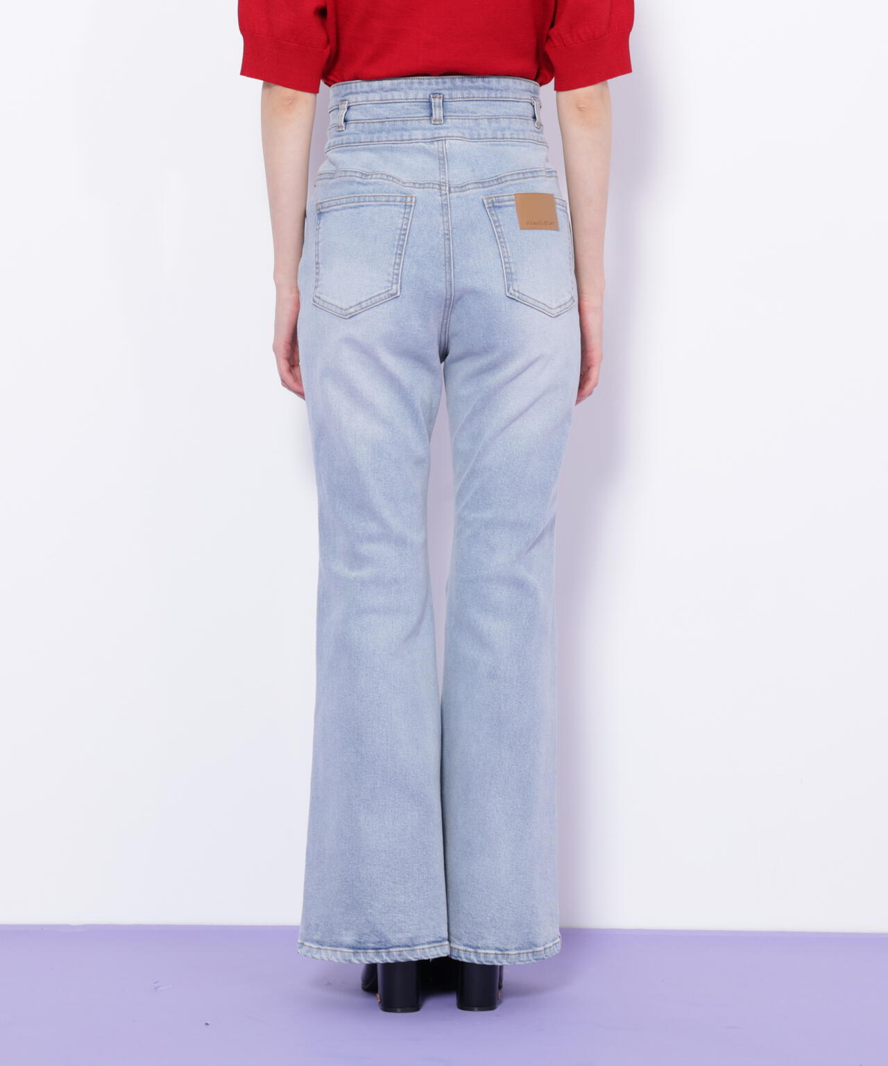 フレアデニムパンツ